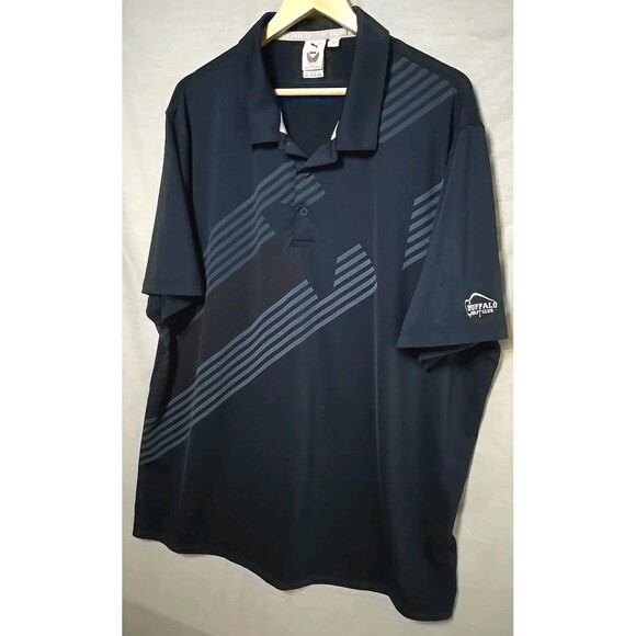 Puma Volition America Polo Shirt, Sz XXL, Blue, Buffalo Golf Club - Picture 2 of 9